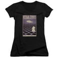 thumbnail image 1 of Star Trek Tos Episode 27 Junior Women's V-Neck T-Shirt Black, 1 of 1