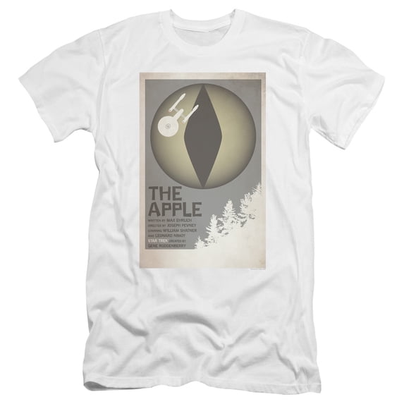 Star Trek Tos Episode 34 Premium Canvas Adult Slim Fit 30/1 T-Shirt White