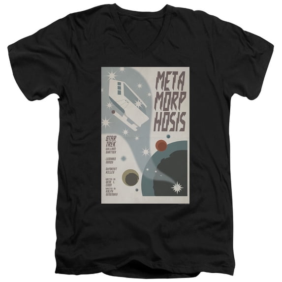 Star Trek - Tos Episode 38 - Slim Fit V Neck Shirt - XX-Large