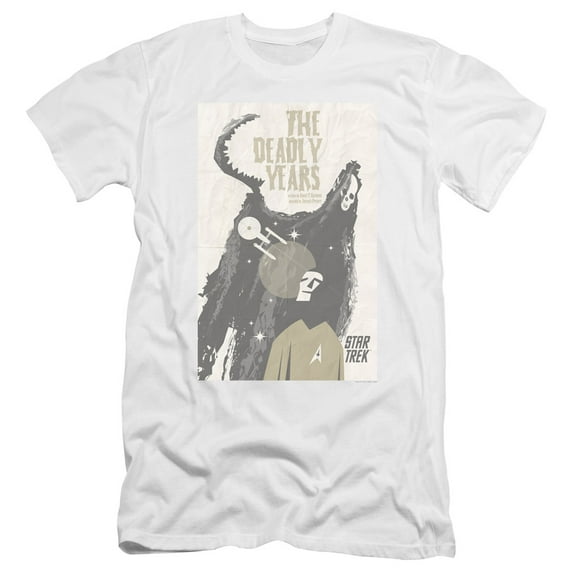 Star Trek Tos Episode 41 Premium Canvas Adult Slim Fit 30/1 T-Shirt White