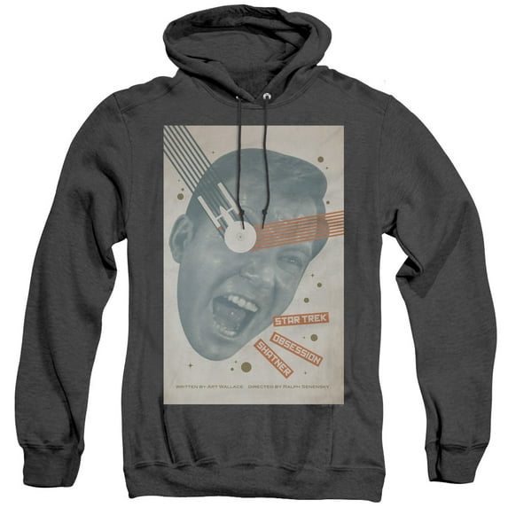 Star Trek Tos Episode 42 Adult Heather Hoodie Sweatshirt Black