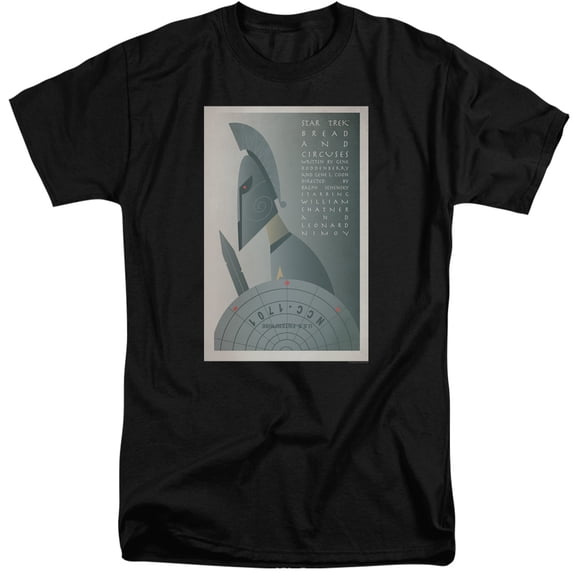 Star Trek Tos Episode 54 Adult Tall T-Shirt 18/1 T-Shirt Black