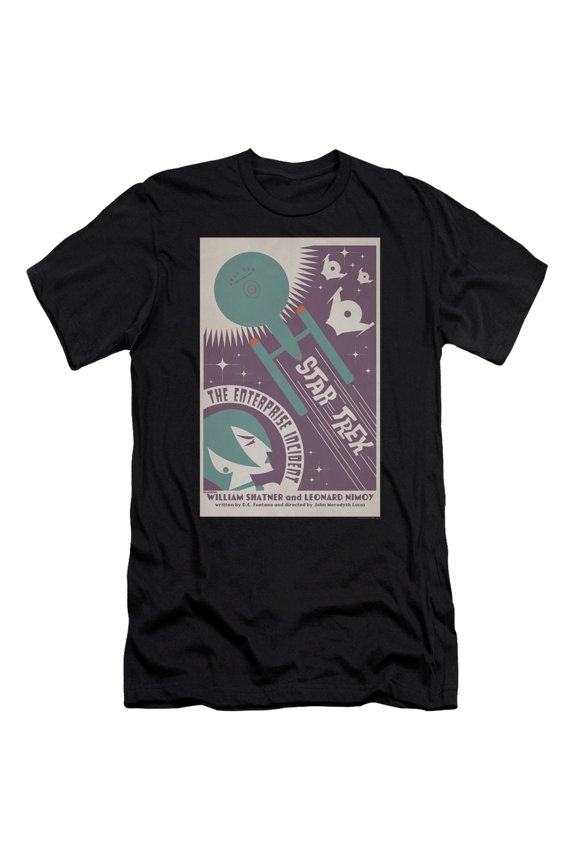 Star Trek Tos Episode 57 Adult 30/1 T-Shirt Black