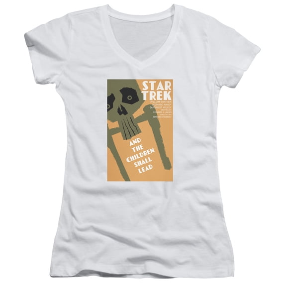 Star Trek Tos Episode 59 Junior Women's V-Neck T-Shirt White