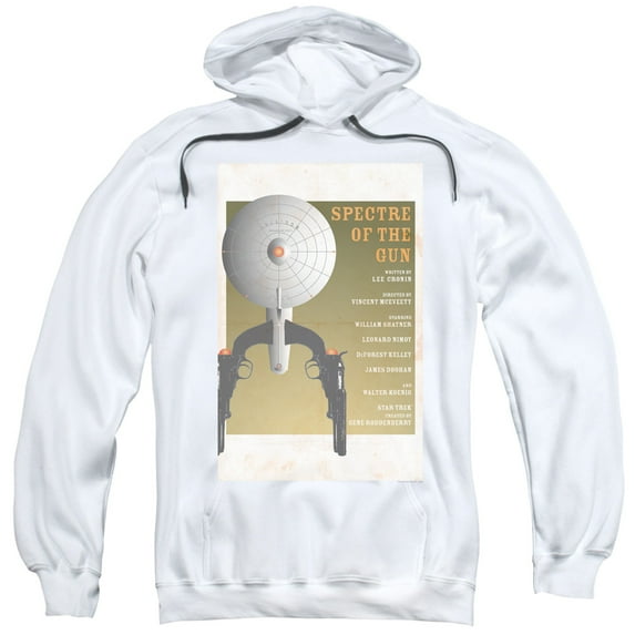 Star Trek Tos Episode 61 Adult Pullover Hoodie Sweatshirt White