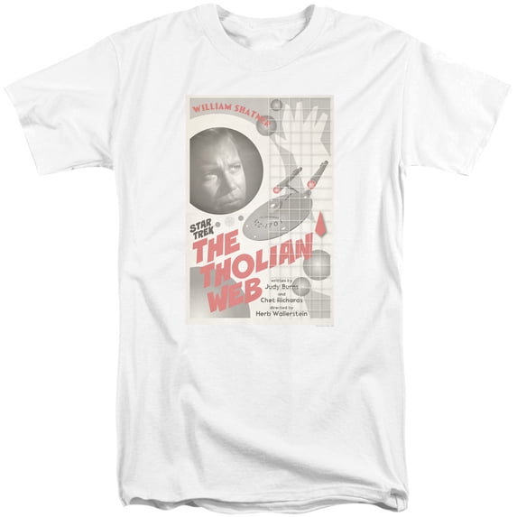 Star Trek Tos Episode 64 Adult Tall T-Shirt 18/1 T-Shirt White