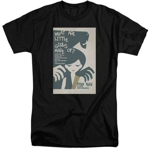 Star Trek Tos Episode 7 Adult Tall T-Shirt 18/1 T-Shirt Black