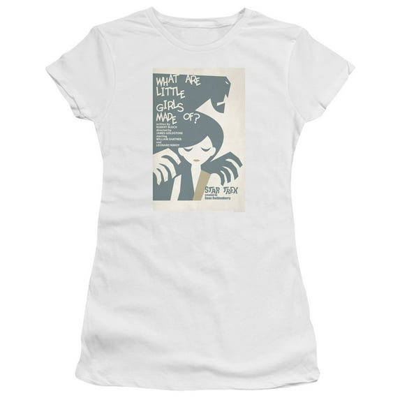 Star Trek Tos Episode 7 Junior Women's Sheer T-Shirt White