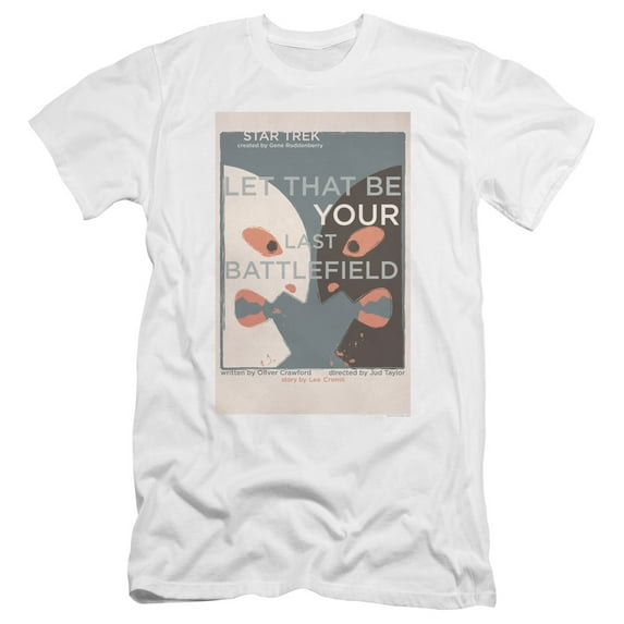Star Trek Tos Episode 70 Premium Canvas Adult Slim Fit 30/1 T-Shirt White