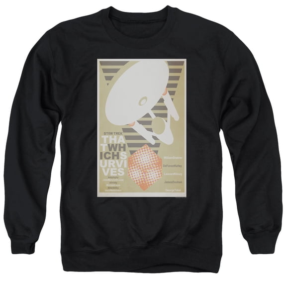 Star Trek Tos Episode 72 Adult Crewneck Sweatshirt Black