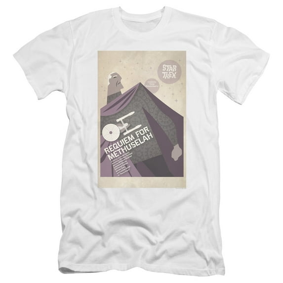 Star Trek Tos Episode 74 Premium Canvas Adult Slim Fit 30/1 T-Shirt White