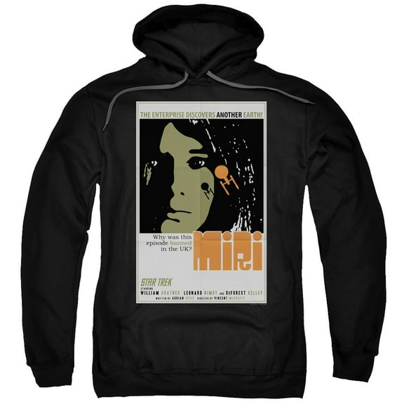 Star Trek Tos Episode 8 Adult Pullover Hoodie Sweatshirt Black