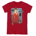 thumbnail image 1 of Star Trek Tpol Women's T-Shirt Cardinal, 1 of 1