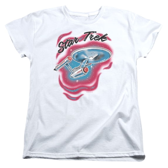 Star Trek - Trek Airbrush - Women's Short Sleeve Shirt - Large