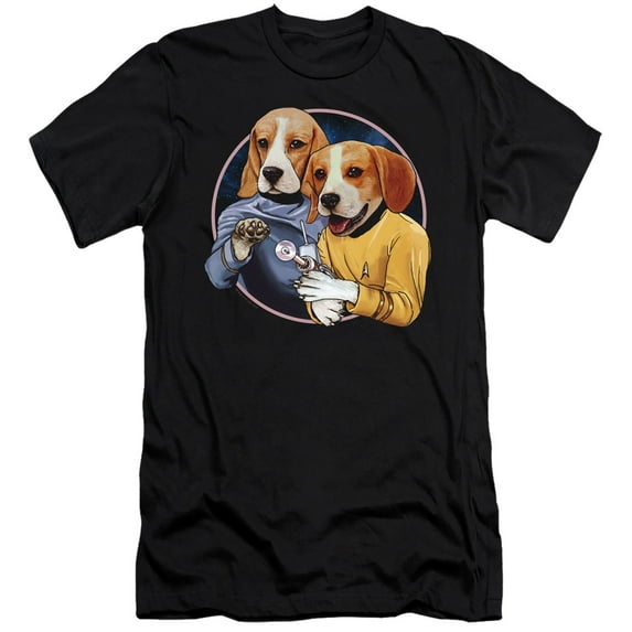 Star Trek Trek Dogs Hbo Adult 30/1 T-Shirt Black