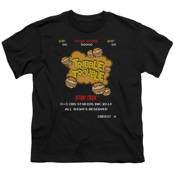 Star Trek Men's  Tribble Trouble Youth T-shirt Black