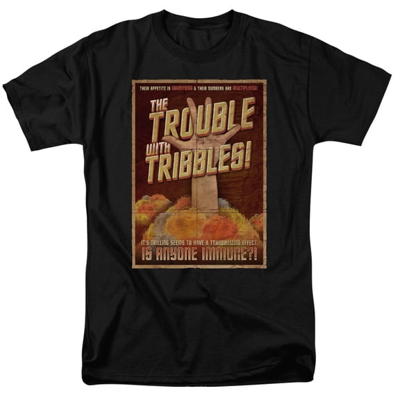 Star Trek - Tribbles: The Movie - Adult Unisex Short Sleeve T-Shirt - Black