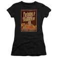 thumbnail image 1 of Star Trek Tribbles: The Movie Junior Women's Sheer T-Shirt Black, 1 of 2