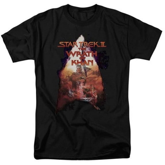 Star Trek-Twok Poster - Short Sleeve Adult 18-1 Tee - Black, 2X