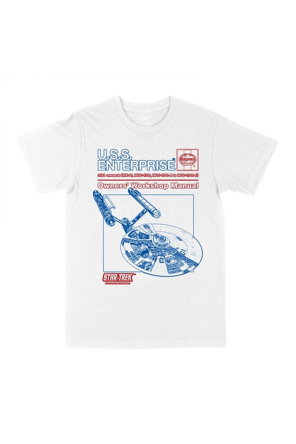 U.S.S. Enterprise Workshop Manual T-Shirt-Large