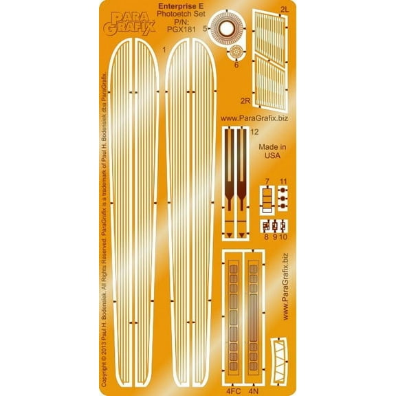 Star Trek - USS Enterprise "E" Photoetch Set - 1:1400 Scale - PGX181