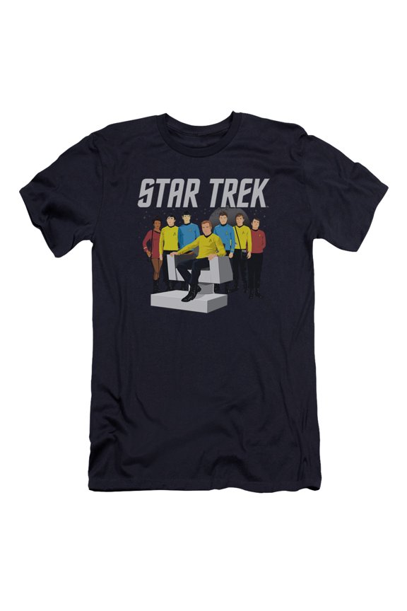 Star Trek - Vector Crew - Premium Slim Fit Short Sleeve Shirt - Large