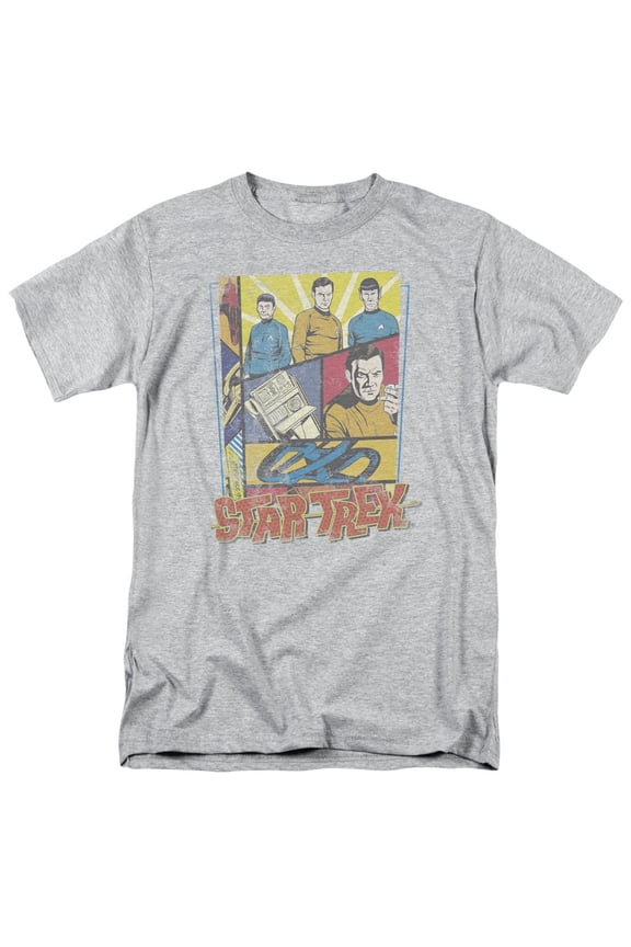 Vintage Collage Adult 18/1 T-Shirt Athletic Heather