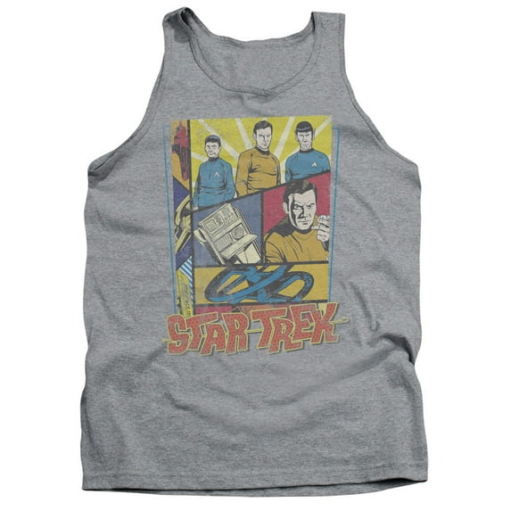 Star Trek Vintage Collage Adult Tank Top Athletic Heather