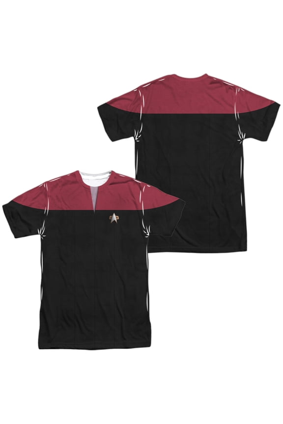 Voyager Command Uniform Unisex Adult Sublimated Costume T Shirt (Front/Back), Medium Multicolor