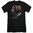 thumbnail image 1 of Star Trek Voyager Crew Premium Canvas Adult Slim Fit 30/1 T-Shirt Black, 1 of 1