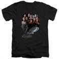 thumbnail image 1 of Star Trek-Voyager Crew - Short Sleeve Adult 30-1 V-Neck Tee - Black- Extra Large, 1 of 1
