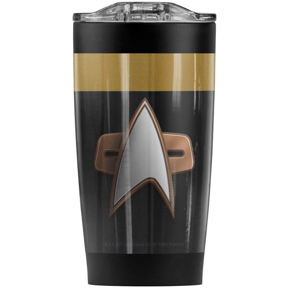Star Trek/Voyager Engineering Uniform Stainless Steel Tumbler 20 oz Coffee Travel Mug/Cup, Vacuum Insulated & Double Wall with Leakproof Sliding Lid | Great for Hot Drinks and Cold Beverages
