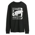 thumbnail image 1 of Star Trek - Voyager Schematic - Men's Long Sleeve Graphic T-Shirt, 1 of 5
