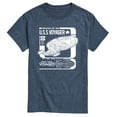 thumbnail image 1 of Star Trek - Voyager Schematic - Men's Short Sleeve Graphic T-Shirt, 1 of 5