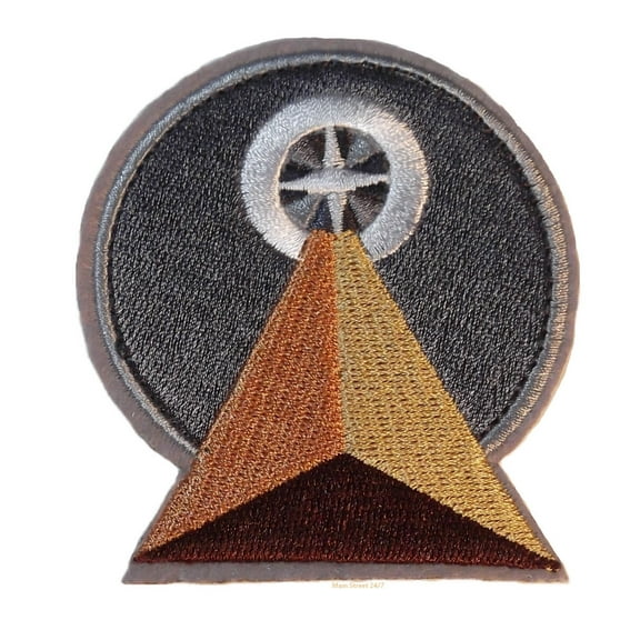 Star Trek Vulcan I.D.I.C. Symbol 3" Tall Iron On Embroidered Patch