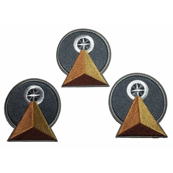 Star Trek Vulcan IDIC Embroidered Iron On Patch Set of 3 Iron-On Patches