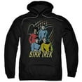 thumbnail image 1 of Star Trek-Warp Factor 4 - Adult Pull-Over Hoodie - Black- 2X, 1 of 1