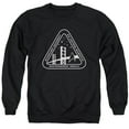 thumbnail image 1 of Star Trek White Academy Logo Adult Crewneck Sweatshirt Black, 1 of 1