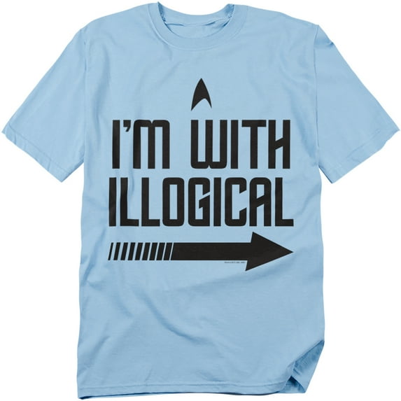 Star Trek With Illogical Officially Licensed Adult T-Shirt L