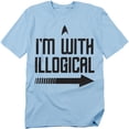 thumbnail image 1 of Star Trek With Illogical Officially Licensed Adult T-Shirt S, 1 of 7