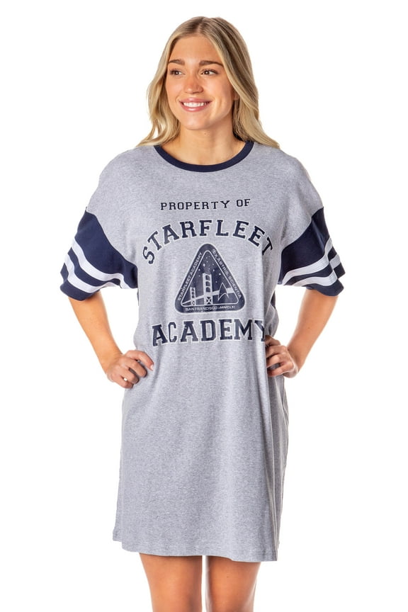 Star Trek Womens' Property Of Starfleet Academy Nightgown Pajama Shirt