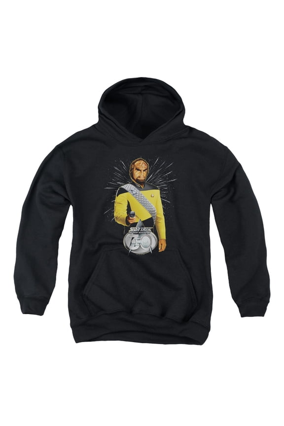 Star Trek - Worf 30 - Youth Hooded Sweatshirt - Large
