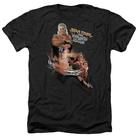 Star Trek - Wrath Of Khan(Movie) - Heather Short Sleeve Shirt - Small