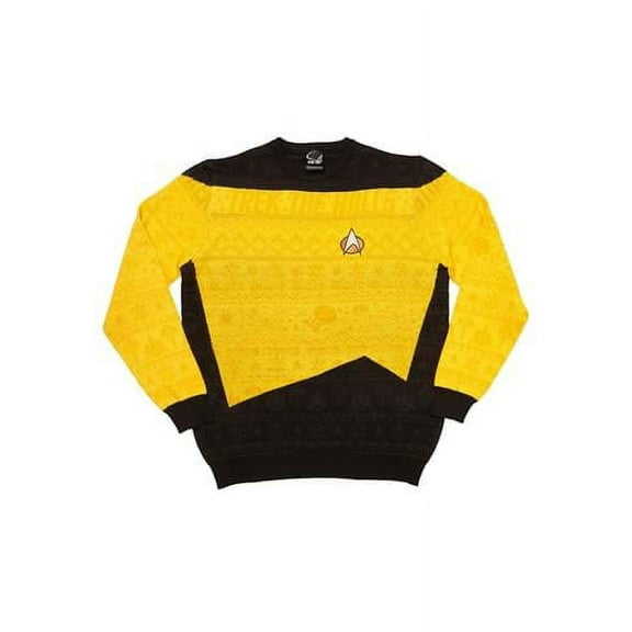 Star Trek Yellow Uniform Christmas Sweater