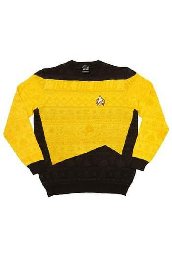 Star Trek Yellow Uniform Christmas Sweater
