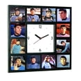 thumbnail image 1 of Star Trek faces of Leonard Nimoy Spock logical Clock with 12 pictures, 1 of 3