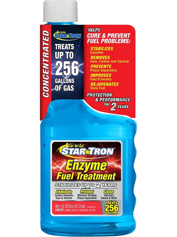 Star Tron Enzyme Fuel Treatment Concentrate Rejuvenate & Stabilize Old Gasoline, Cure Ethanol Problems, Improve MPG, Reduce Emissions