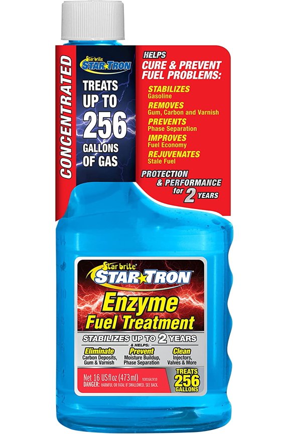 Enzyme Fuel Treatment Concentrate – Rejuvenate & Stabilize Old Gasoline, Cure Ethanol Problems, Improve MPG, Reduce Emissions