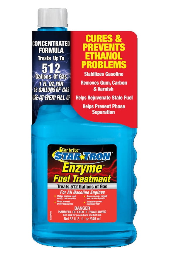 Enzyme Fuel Treatment Concentrate  Rejuvenate & Stabilize Old Gasoline, Cure Ethanol Problems, Improve MPG, Reduce Emissions