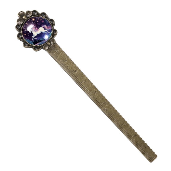 Star Unicorns Book Accessories: Lace Bookmark in Antique Bronze - the Gift for Readers and Book Lovers